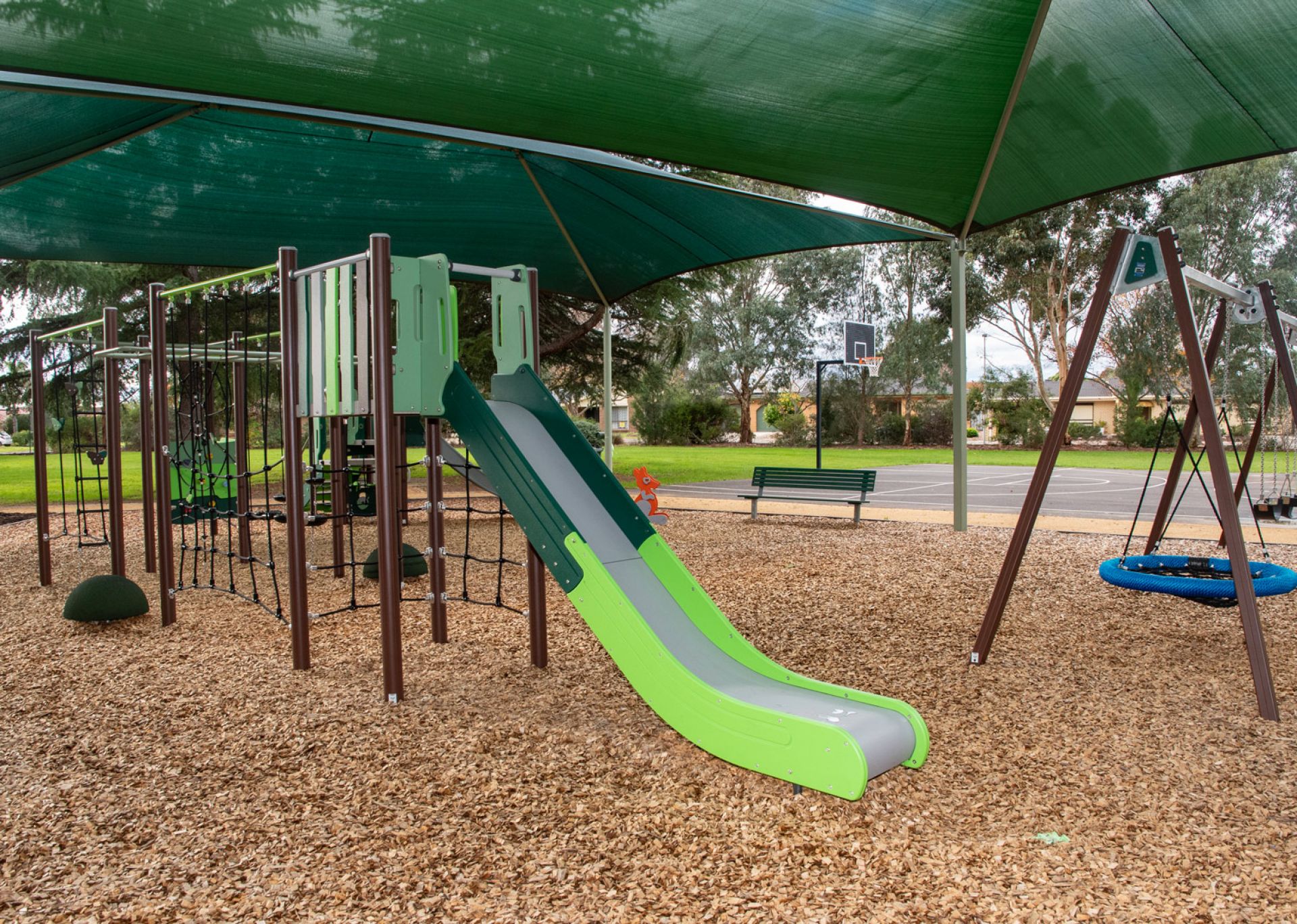 Tranquil Court Reserve playground and picnic setting