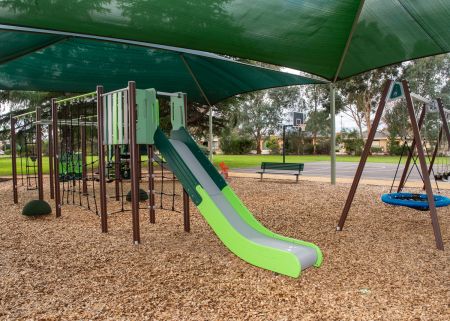 Tranquil Court Reserve playground and picnic setting