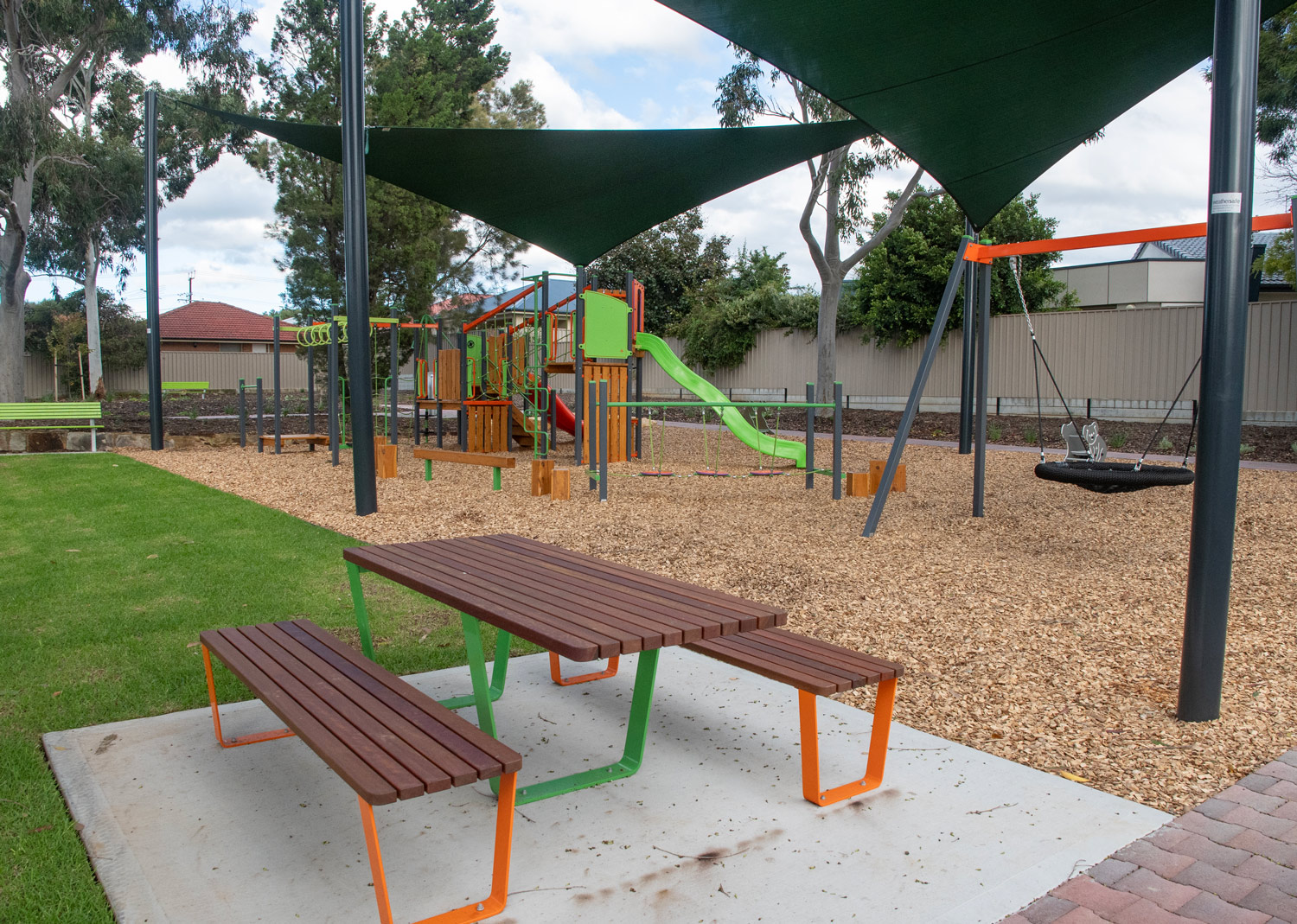 Pamela Avenue Reserve playground and picnic setting