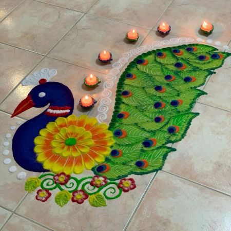 Diwali Lights Competition - Rangoli Category (First Place)