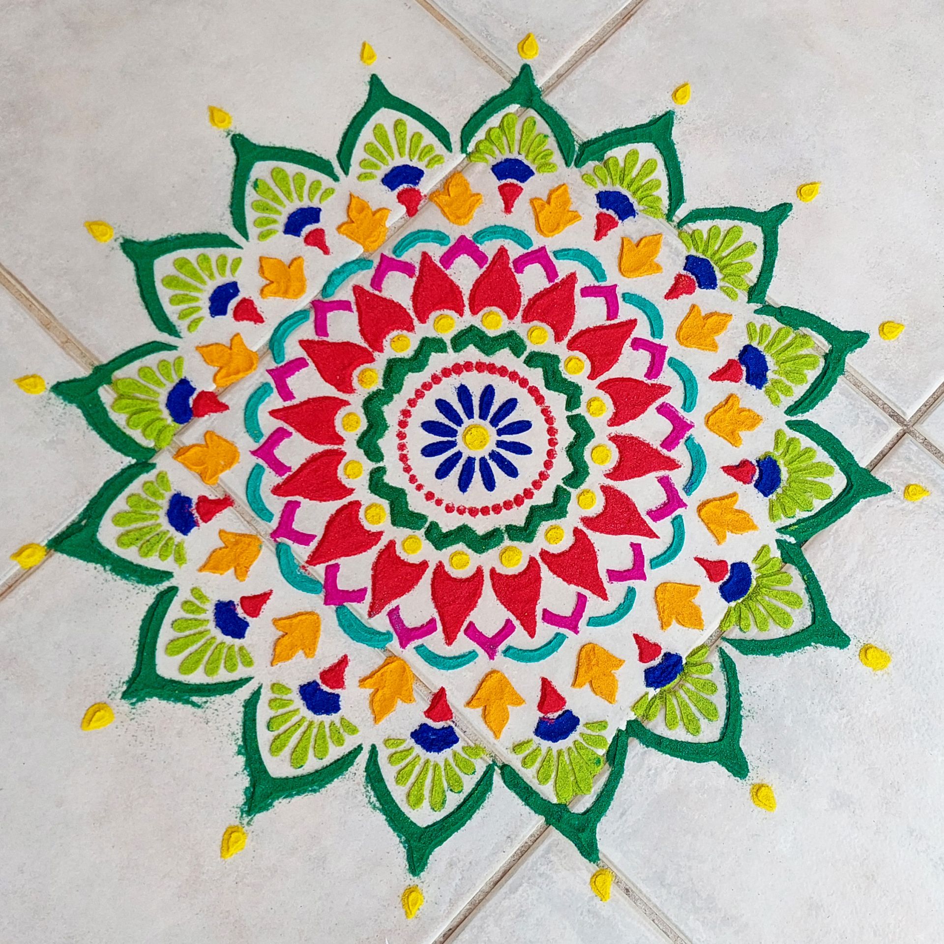 Diwali Lights Competition - Rangoli Category (Third Place)