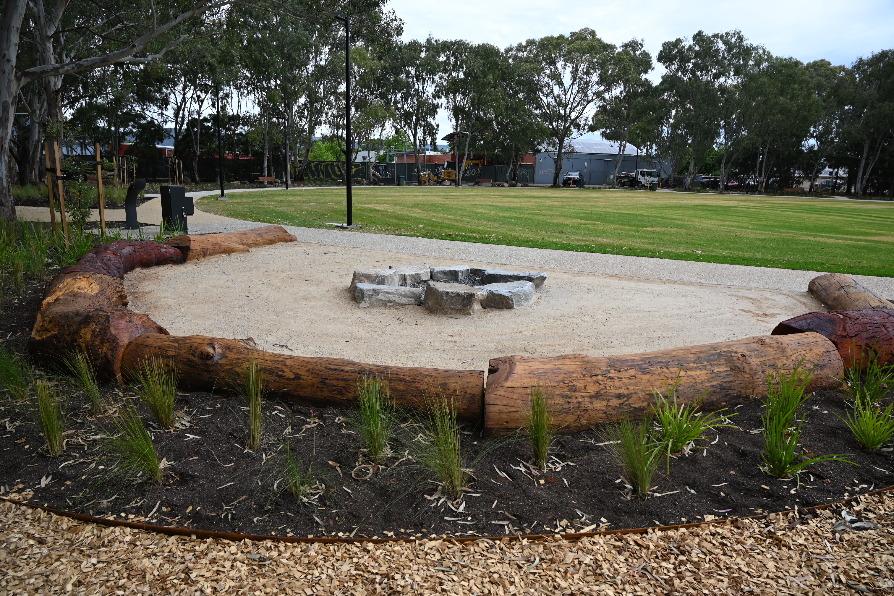 Paradise Recreation Plaza fire pit