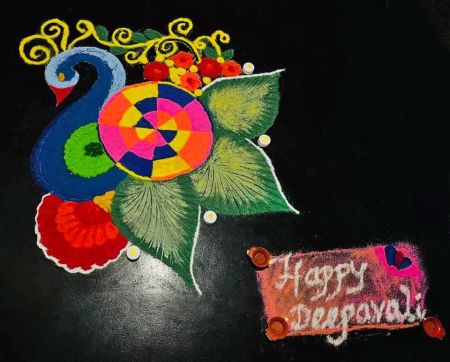 Diwali Lights Competition - Rangoli Category (Second Place)