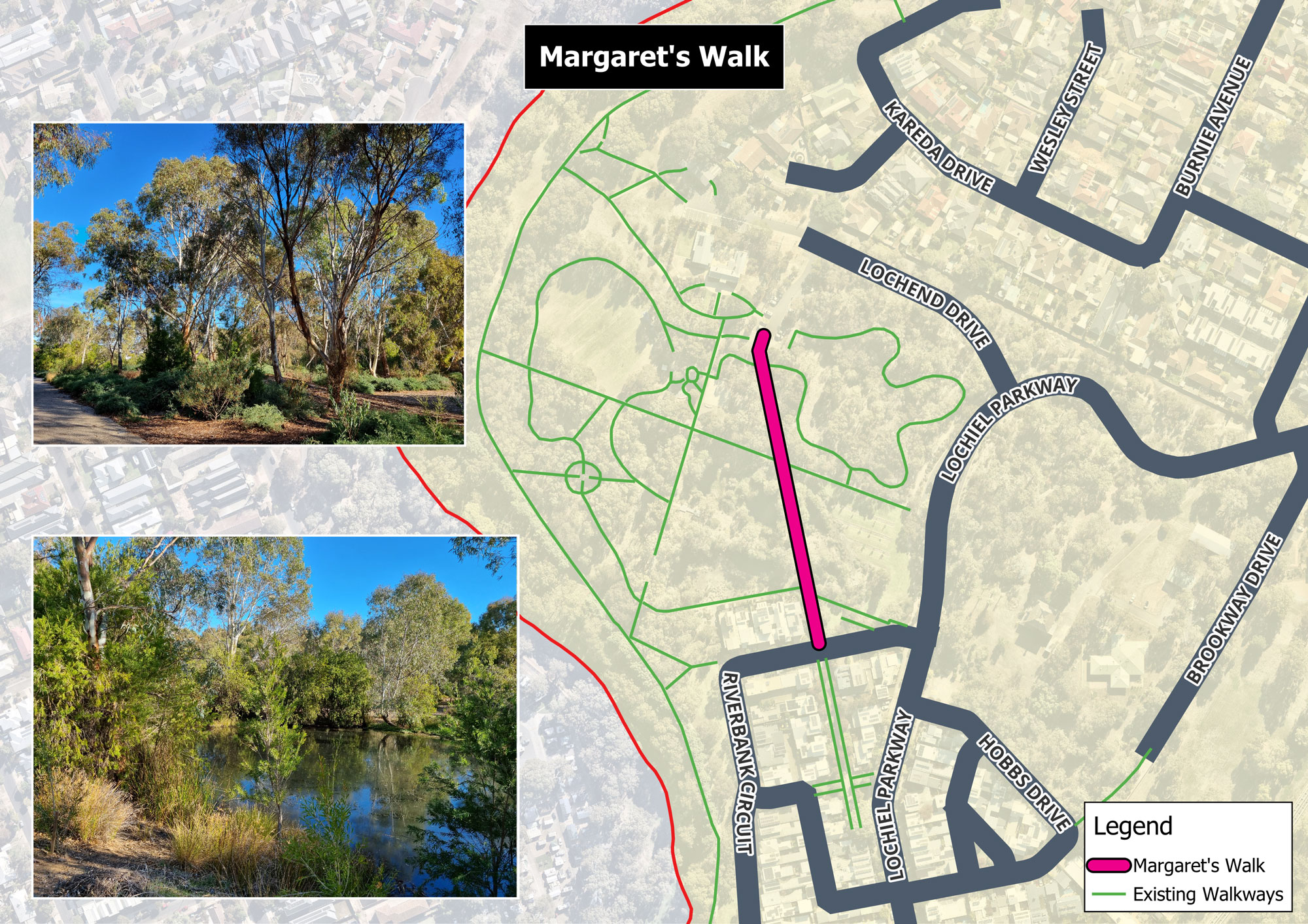 Margaret's Walk map