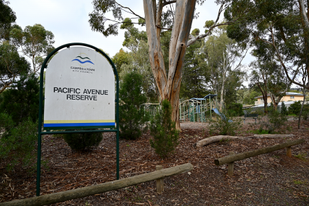 Pacific Avenue Reserve Sign