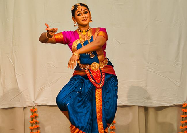 An Indian dancer.