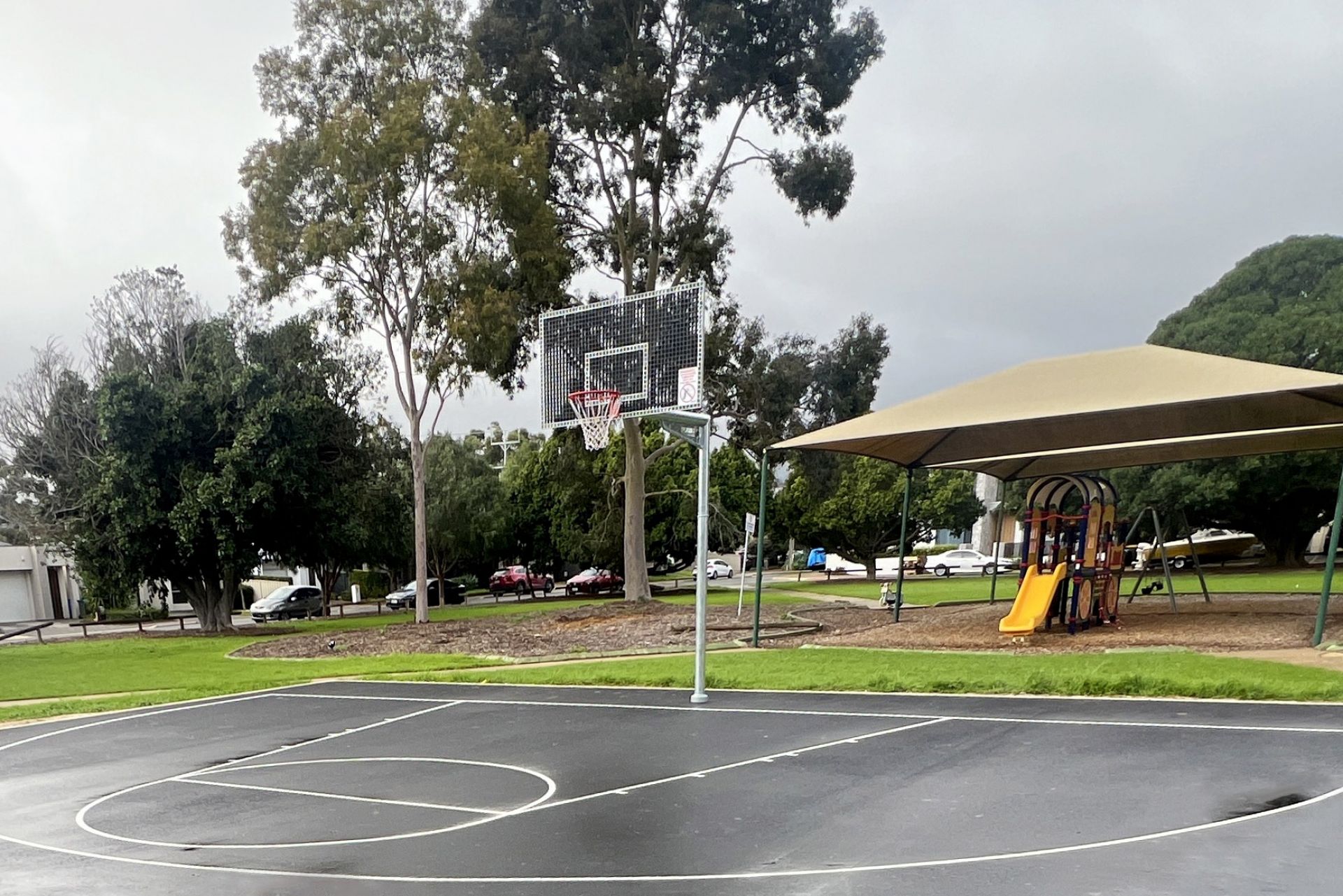 Galloway Reserve half court basketball
