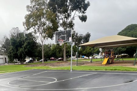 Galloway Reserve half court basketball