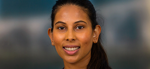 A portrait of Harshani Jayasinghe