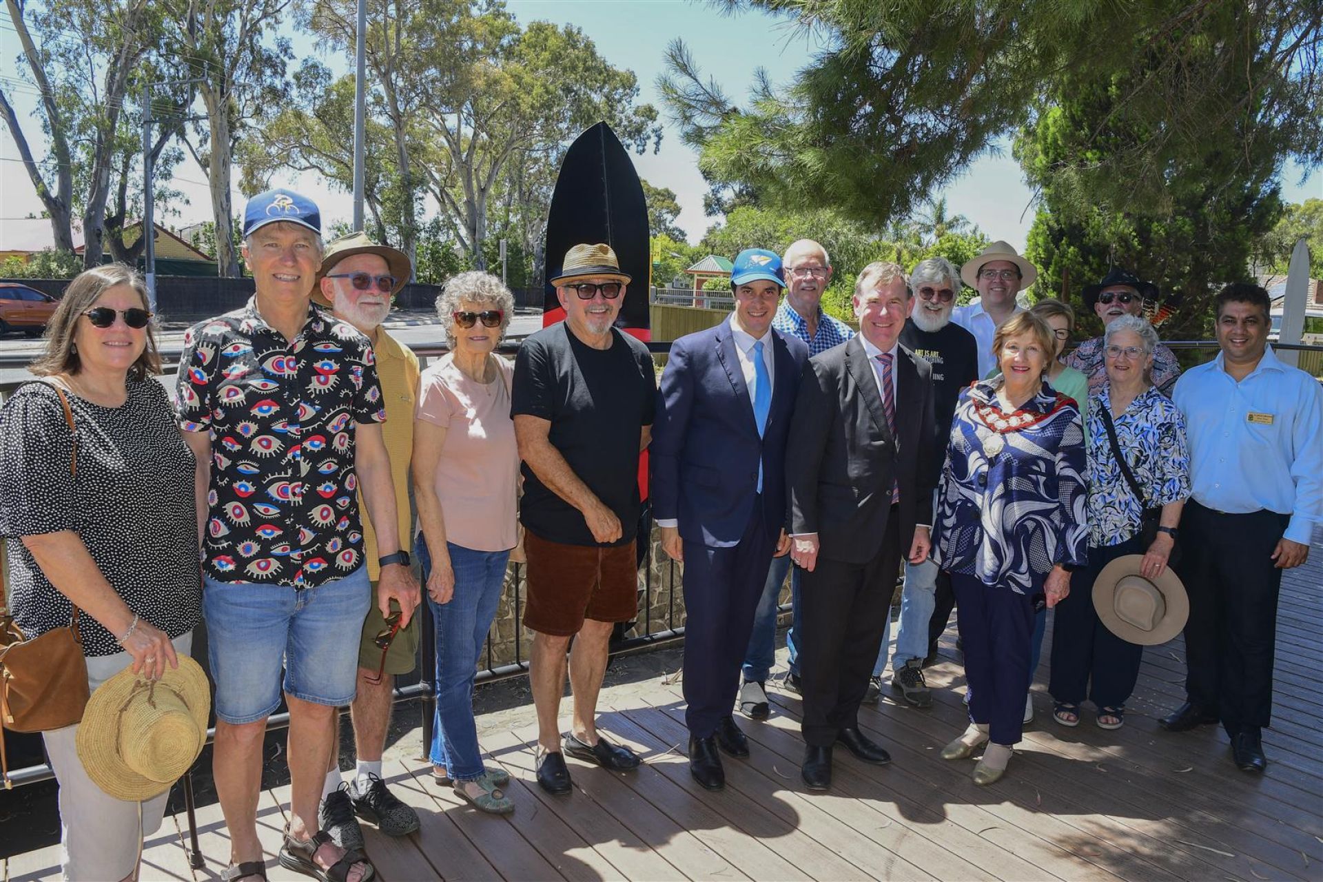 Guests at the Fourth Creek Morialta Parri Trail Project Launch