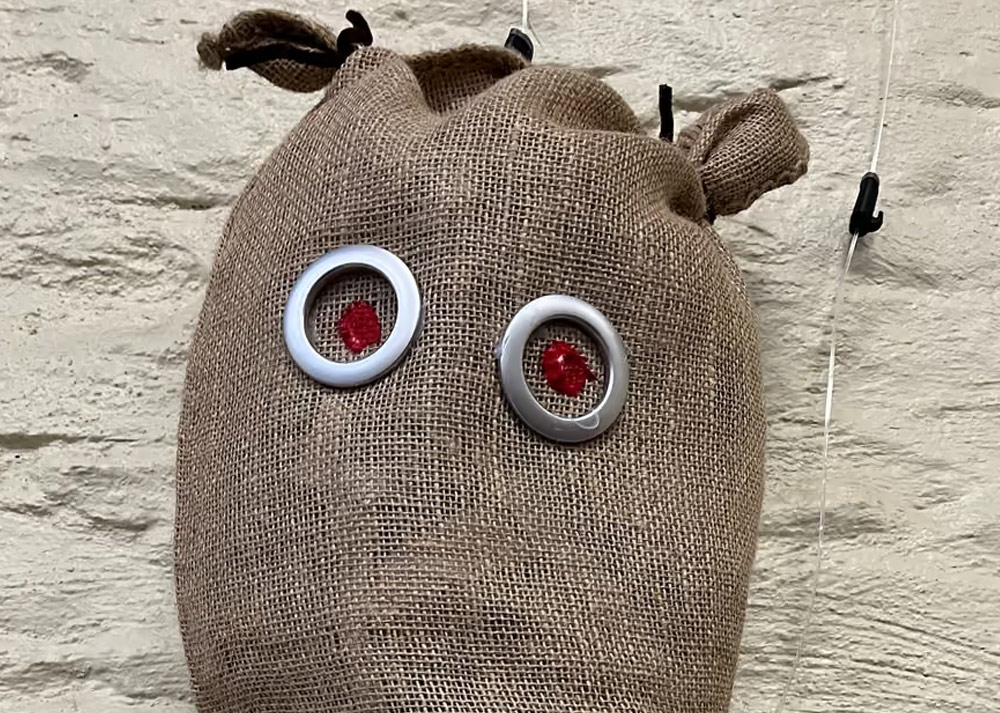 A home made Halloween decoration.