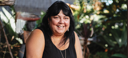 A portrait of Cheryl Axleby