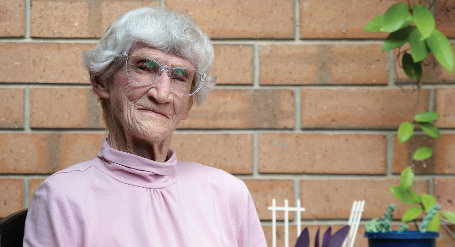A portrait of Joan Stone OAM