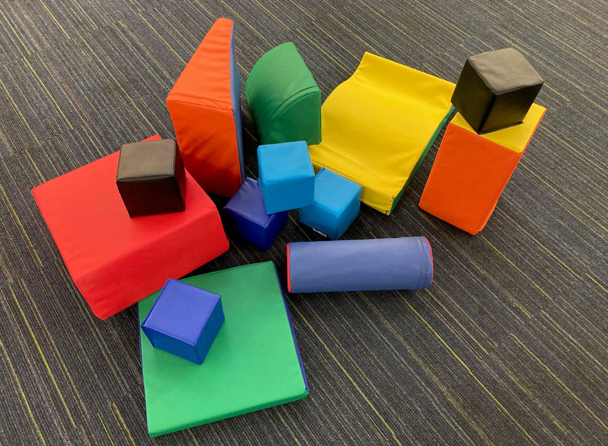 Soft foam blocks primary