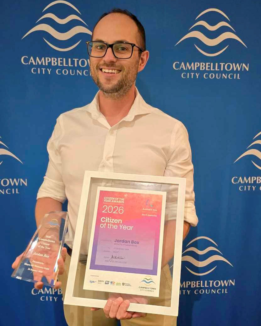 Mr Jordan Box 2026 Citizen of the Year Award Winner