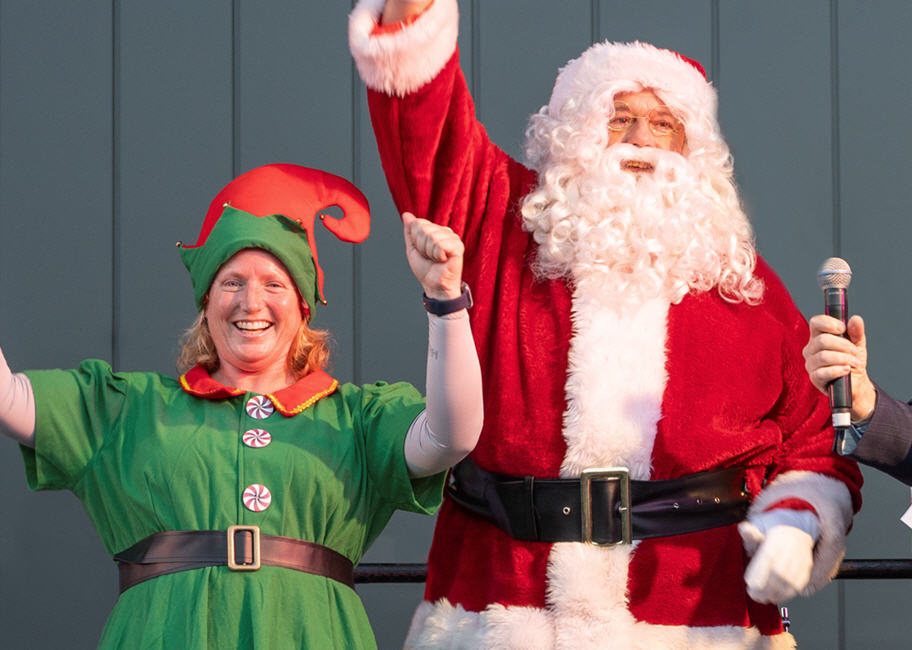 Santa and his elf