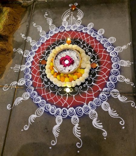 Indian rangoli