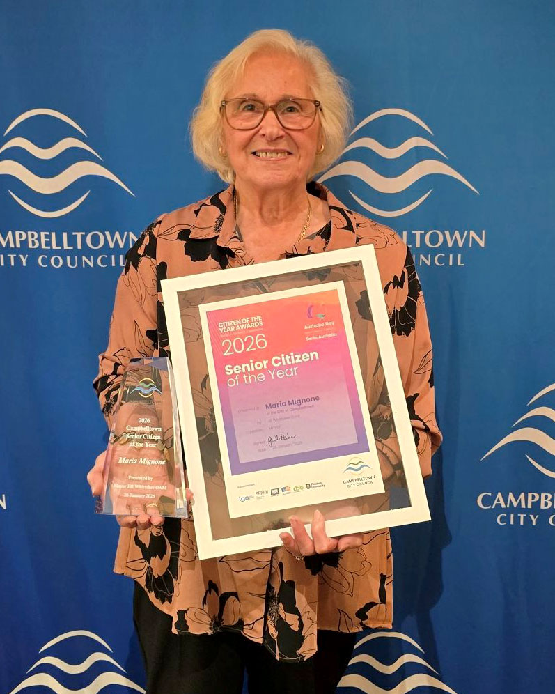 Ms Maria Mignone 2026 Senior Citizen of the Year Award Winner
