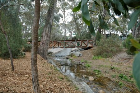 Denis Morrissey Park Creek and Bridge