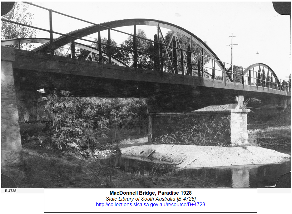 MacDonnell Bridge 1928 MacDonnell Bridge 1928