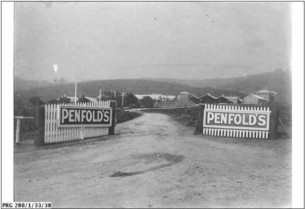 Gate of Penfolds Winery