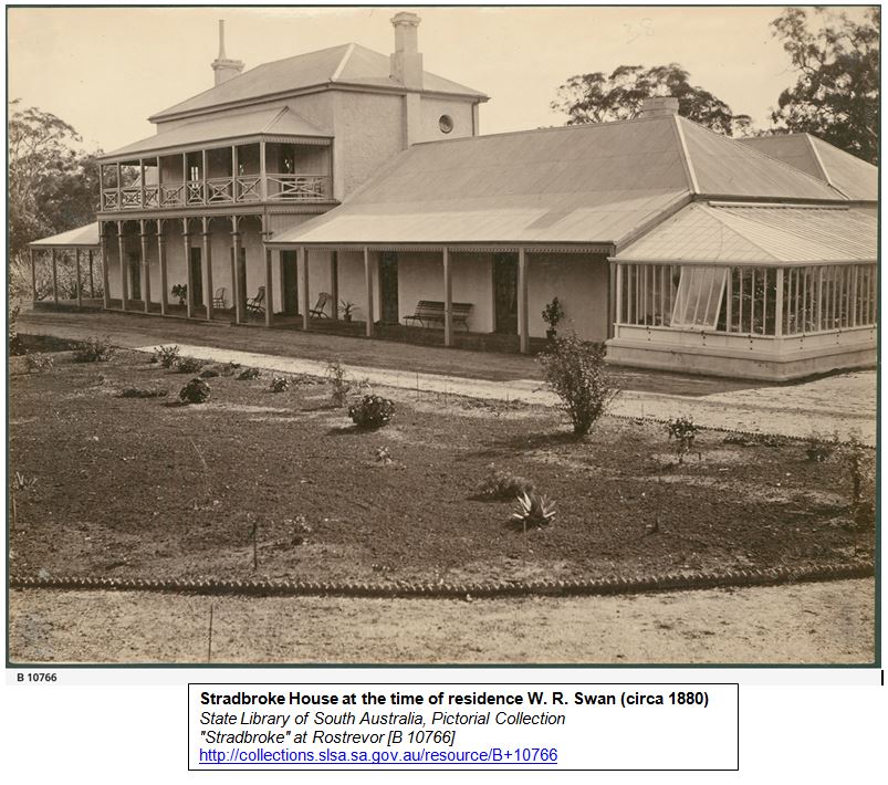 Stradbroke House 1880 Photograph of Stradbroke House circa 1880