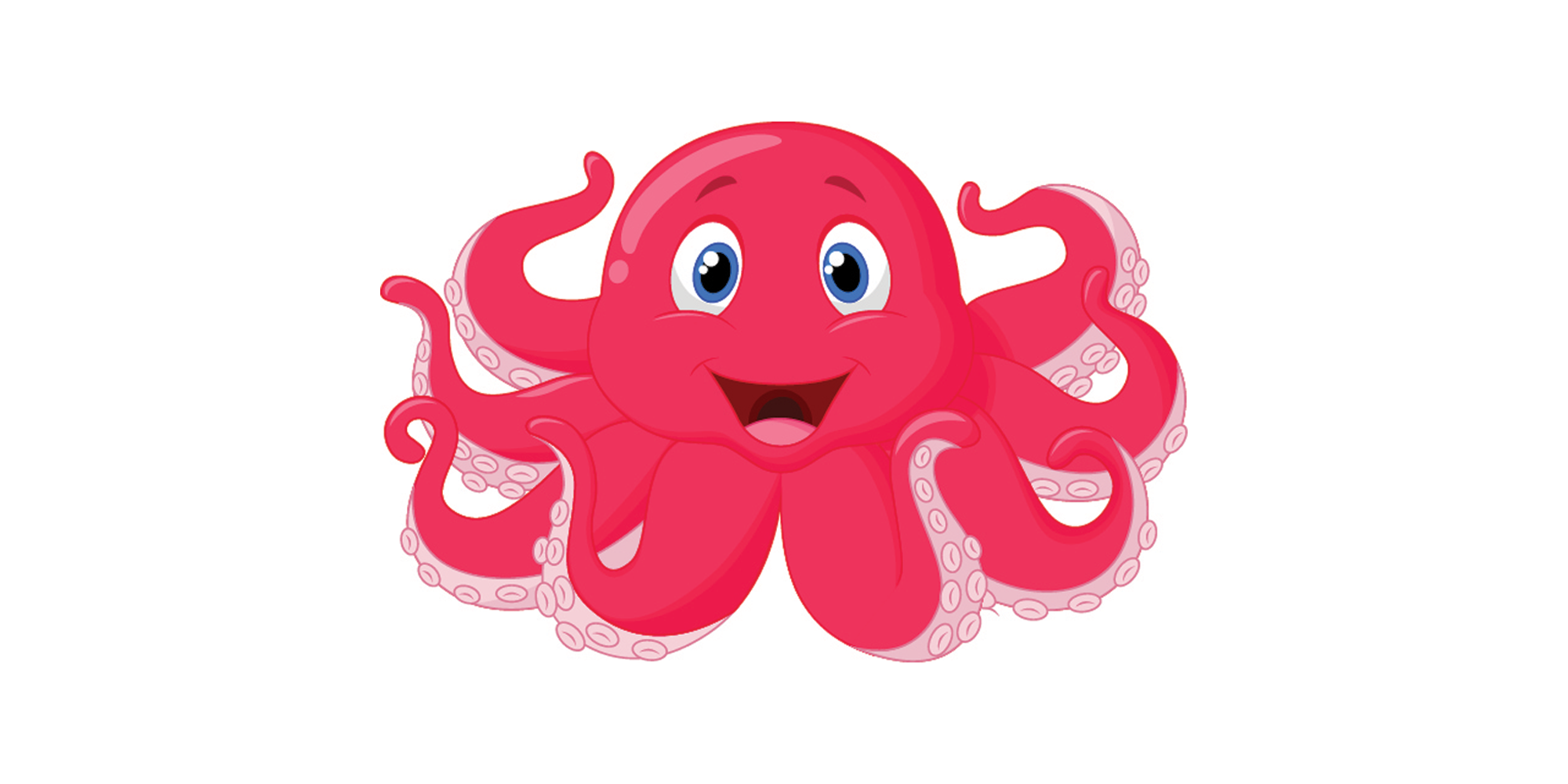 Cartoon baby octopus