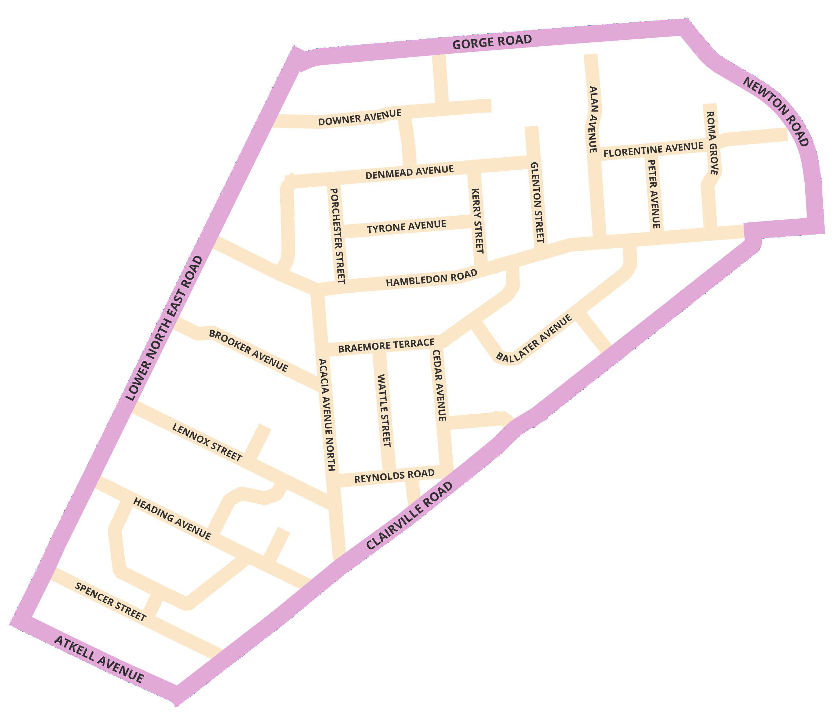 Map showing the Weekly FOGO Trial Area
