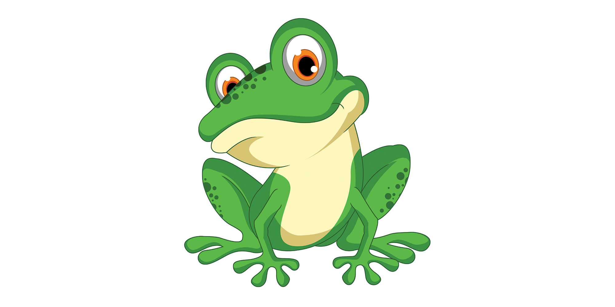 Cartoon frog