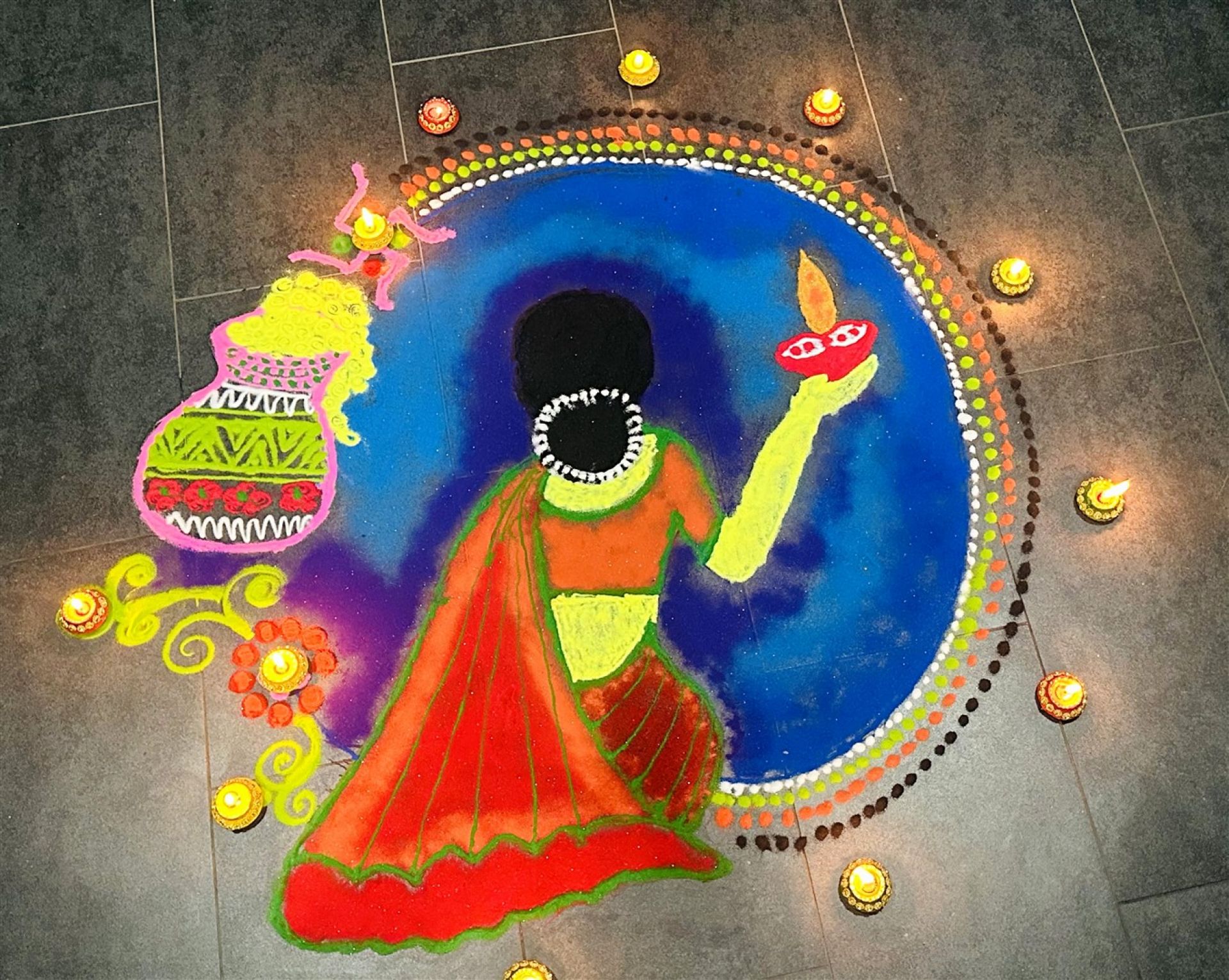 Indian rangoli