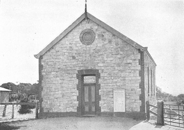 Council Chambers, District Council of Campbelltown, circa 1924. Located at 2 Newton Road, Campbelltown.