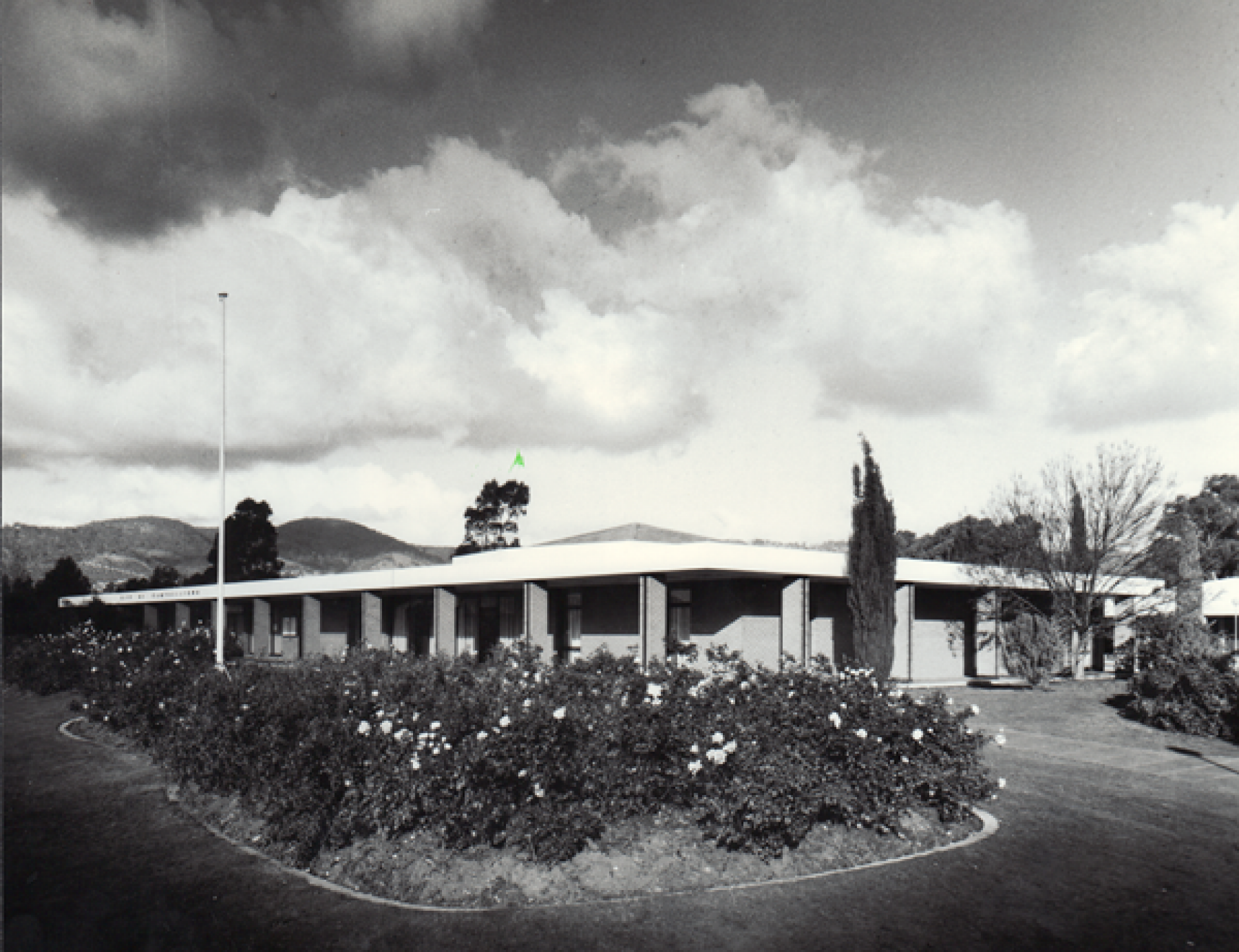 Campbelltown City Council Municipal Offices and Council Chambers, circa 1976.