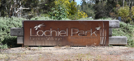 Lochiel Park Green Village entrance sign.