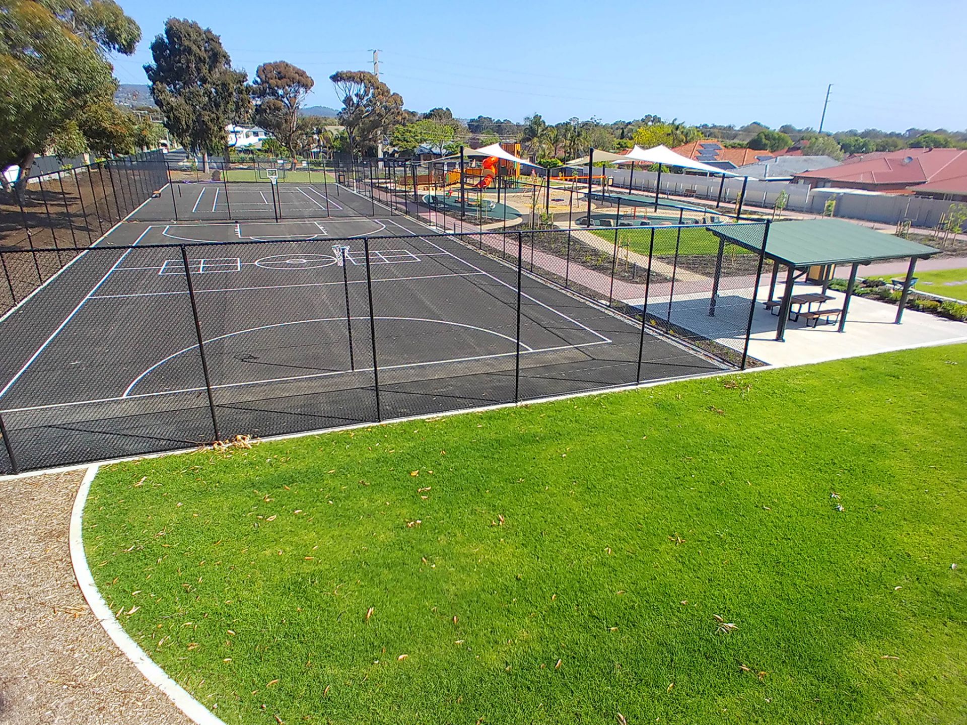 An aerial view of Playford Road Reserve
